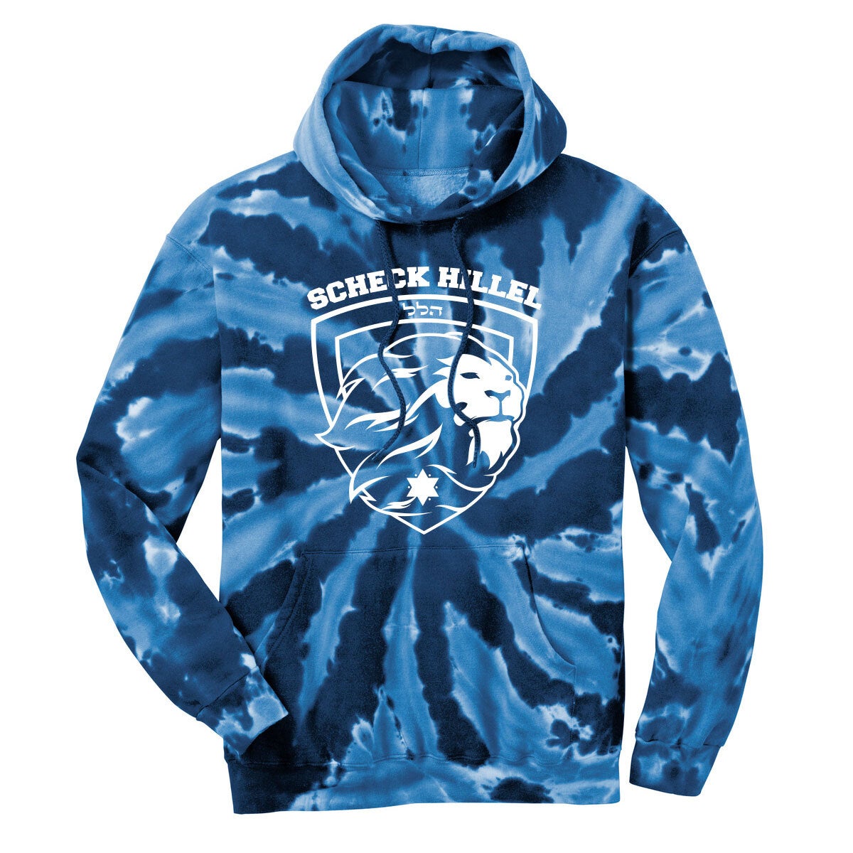 Navy tie dye hoodie online